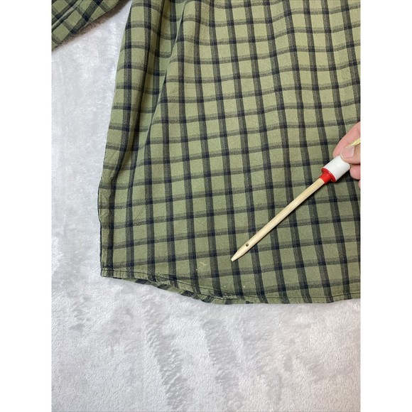 Carhartt Shirt Men's 2XL XXL Green Plaid Relaxed Fit Button‎ Down Pockets - Picture 7 of 9